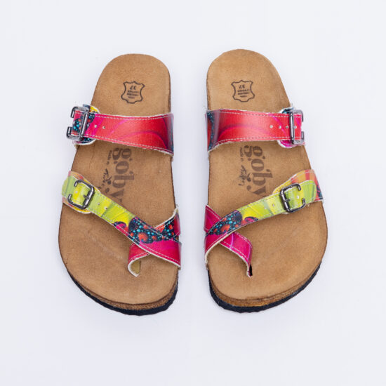 Alternative view of Sandalias planas mujer cómodas con suela ergonómica y estampado moderno