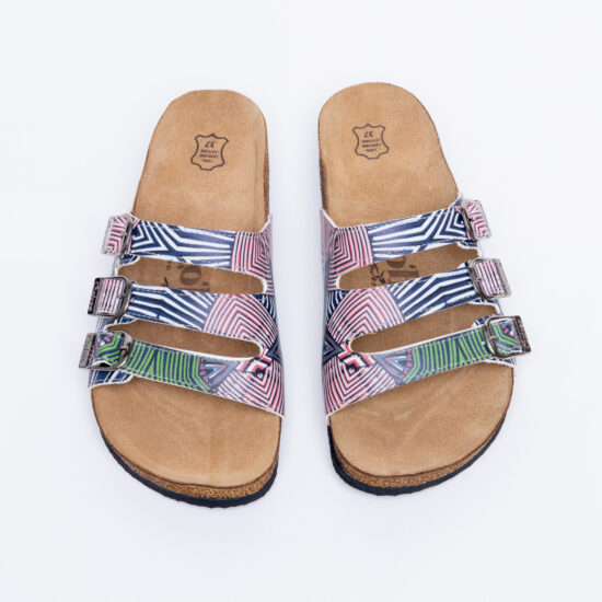 Alternative view of Sandalias planas mujer cómodas con suela ergonómica y estampado moderno