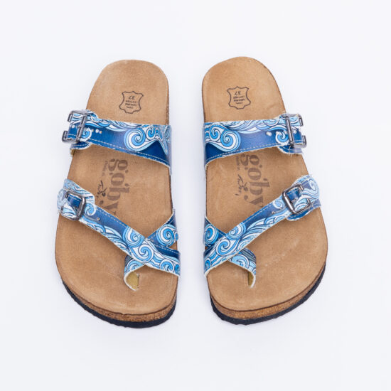 Alternative view of Sandalias planas mujer cómodas con suela ergonómica y estampado moderno