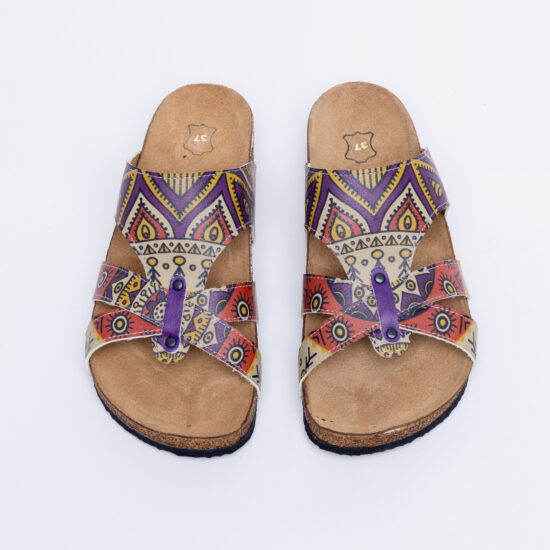 Alternative view of Sandalias planas mujer cómodas con suela ergonómica y estampado moderno