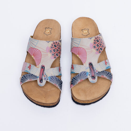 Sandalias planas mujer cómodas con suela ergonómica y estampado moderno | TUASOLEA