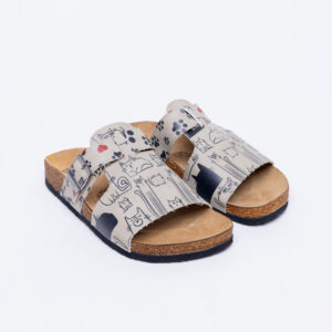 Sandalias planas mujer cómodas con suela ergonómica y estampado moderno Sandalias mujer y chanclas