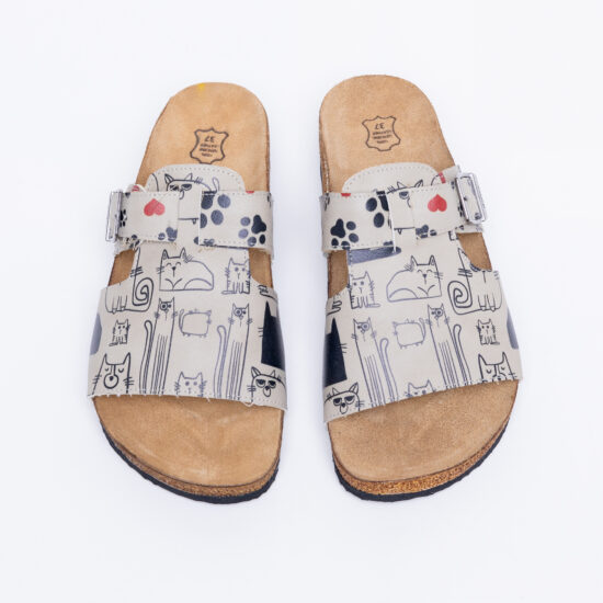 Alternative view of Sandalias planas mujer cómodas con suela ergonómica y estampado moderno