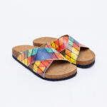 Sandalias planas mujer cómodas con suela ergonómica y estampado moderno