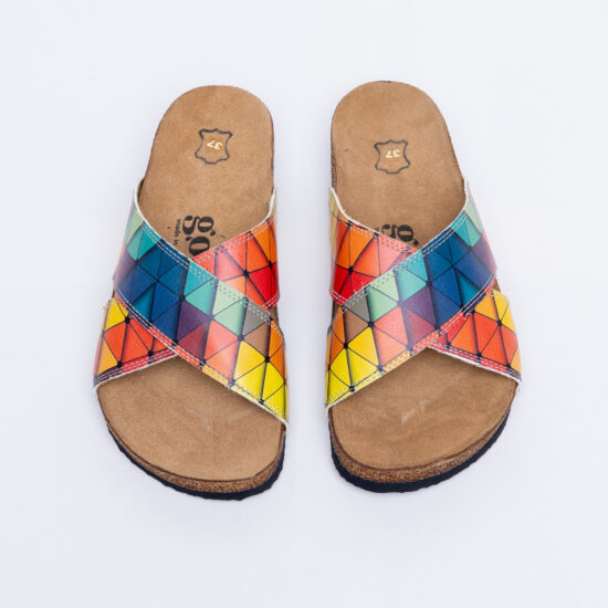 Alternative view of Sandalias planas mujer cómodas con suela ergonómica y estampado moderno