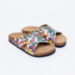 Sandalias planas mujer cómodas con suela ergonómica y estampado moderno