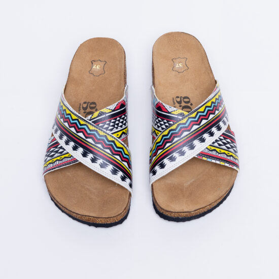 Alternative view of Sandalias planas mujer cómodas con suela ergonómica y estampado moderno