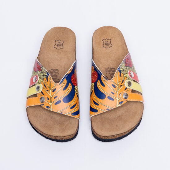 Alternative view of Sandalias planas mujer cómodas con suela ergonómica y estampado moderno