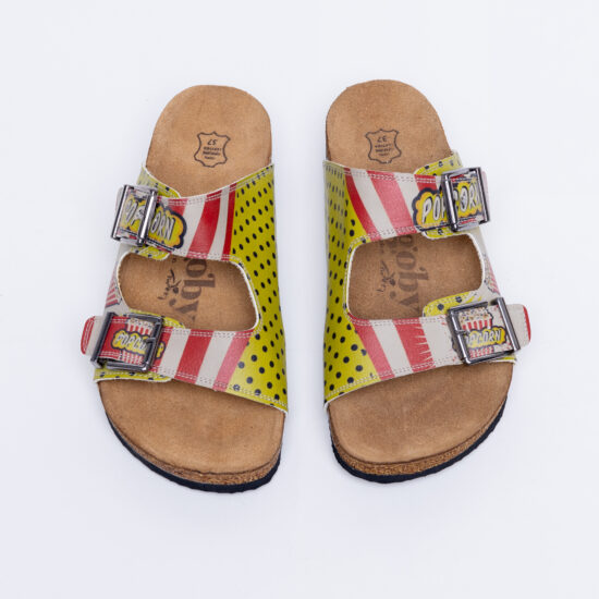 Alternative view of Sandalias planas mujer cómodas con suela ergonómica y estampado moderno