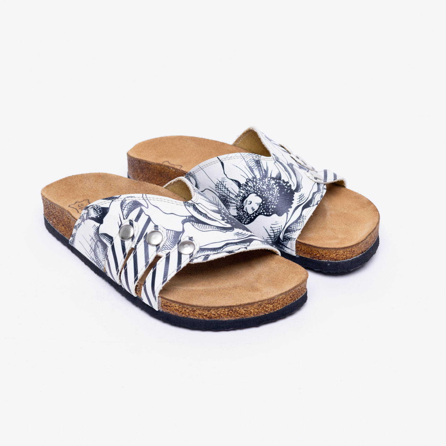 Sandalias planas mujer cómodas con suela ergonómica y estampado moderno