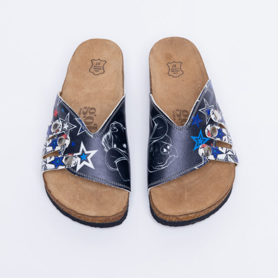 Sandalias planas mujer cómodas con suela ergonómica y estampado moderno | TUASOLEA