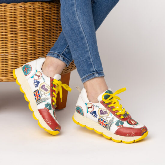 Alternative view of Zapatillas casuales para mujer sin cordones en colores