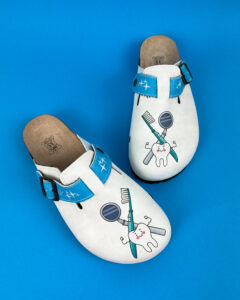 Zuecos sanitarios planos para dentistas Zuecos planos mujer Dentistas