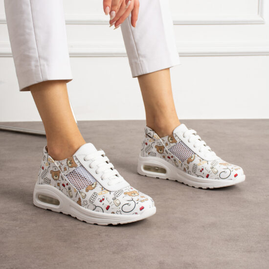 Zapatillas sanitarias blancas ultraligeras para trabajo | TUASOLEA