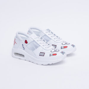 Zapatillas sanitarias blancas ultraligeras para trabajo Zapatos de trabajo mujer Sanitarios