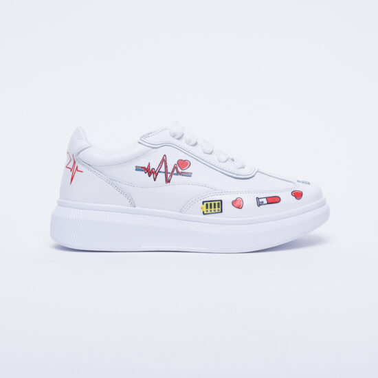 Alternative view of Zapatillas sanitarias blancas ultraligeras para trabajo