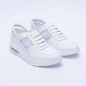 Zapatillas sanitarias blancas de piel ultraligeras y cómodas Zapatillas mujer Hostelería