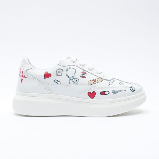 Zapatillas sanitarias blancas ultraligeras para trabajo | TUASOLEA