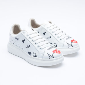 Zapatillas sanitarias blancas ultraligeras para trabajo Zapatos de trabajo mujer Sanitarios