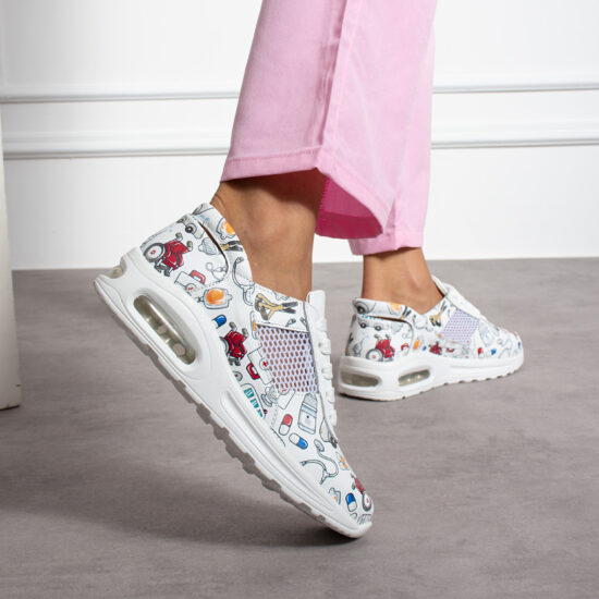 Zapatillas sanitarias blancas ultraligeras para trabajo | TUASOLEA