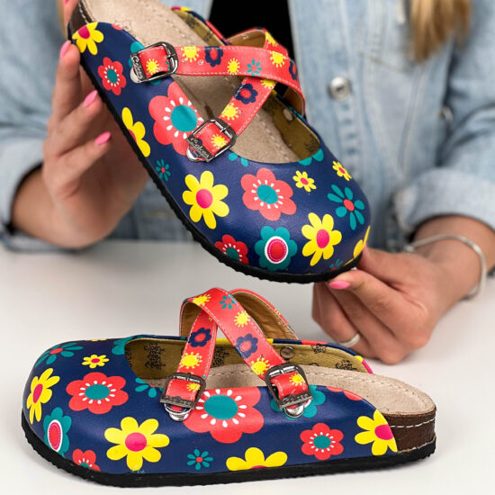 Zuecos planos cómodos para mujer con dibujos | TUASOLEA