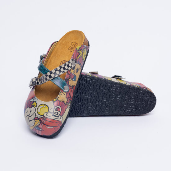 Zuecos planos cómodos para mujer con dibujos | TUASOLEA