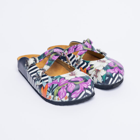 Alternative view of Zuecos planos cómodos para mujer con dibujos