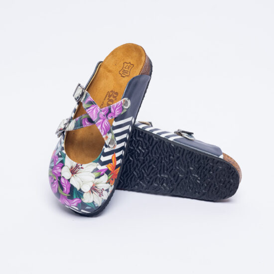 Zuecos planos cómodos para mujer con dibujos | TUASOLEA