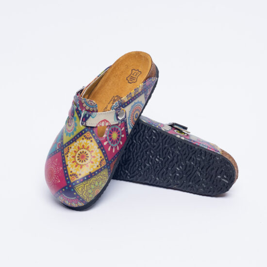 Zuecos planos cómodos para mujer con dibujos | TUASOLEA