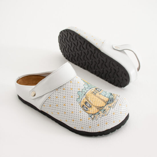 Zuecos planos cómodos de piel para mujer | TUASOLEA