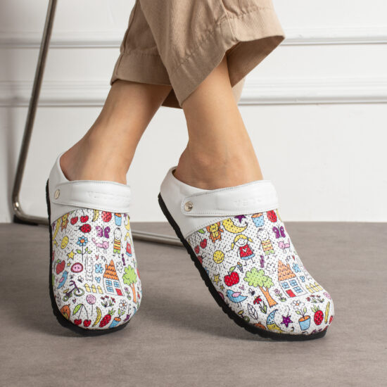 Alternative view of Zuecos  planos cómodos de piel para maestras