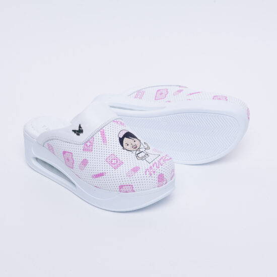 Zuecos de piel con plataforma para enfermeras | TUASOLEA