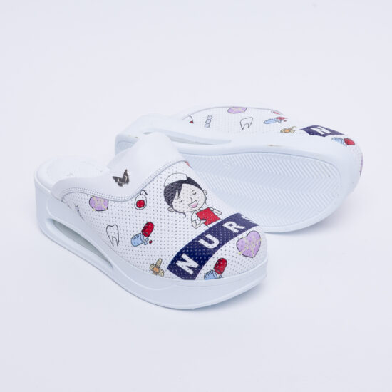 Zuecos de piel con plataforma para enfermeras | TUASOLEA