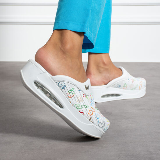 Zuecos de piel con plataforma para maestras | TUASOLEA