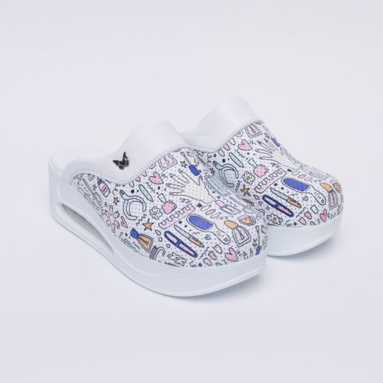 Zuecos de piel con plataforma para salones | TUASOLEA