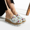 Zuecos cerrados estampados de piel con plataforma efecto madera Sandalias mujer y chanclas Estampados Zuecos cerrados estampados de piel con plataforma efecto madera Sandalias mujer y chanclas Estampados