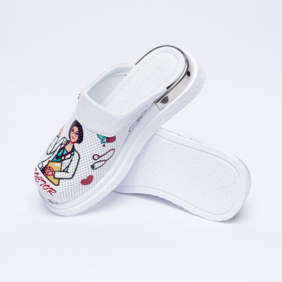 Zuecos sanitarios de piel para médicos | TUASOLEA