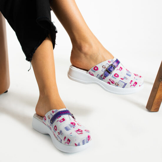 Zuecos cómodos de piel para enfermeras y personal sanitario | TUASOLEA