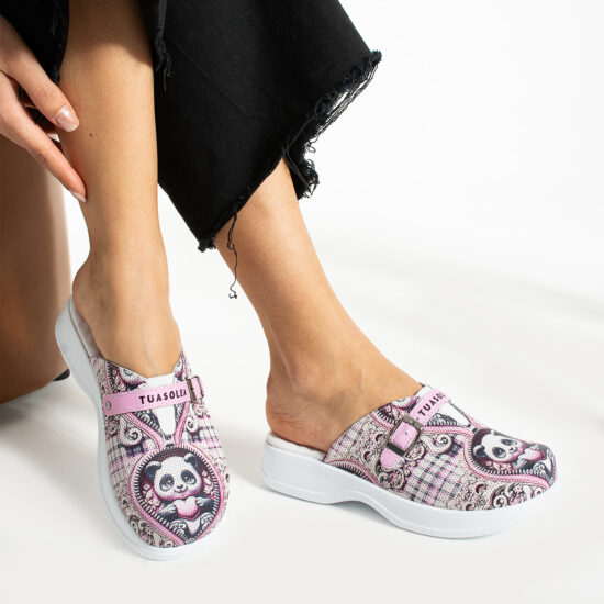 Zuecos cómodos de trabajo con estampado | TUASOLEA