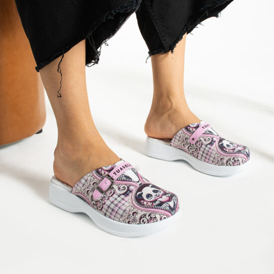 Zuecos cómodos de trabajo con estampado | TUASOLEA