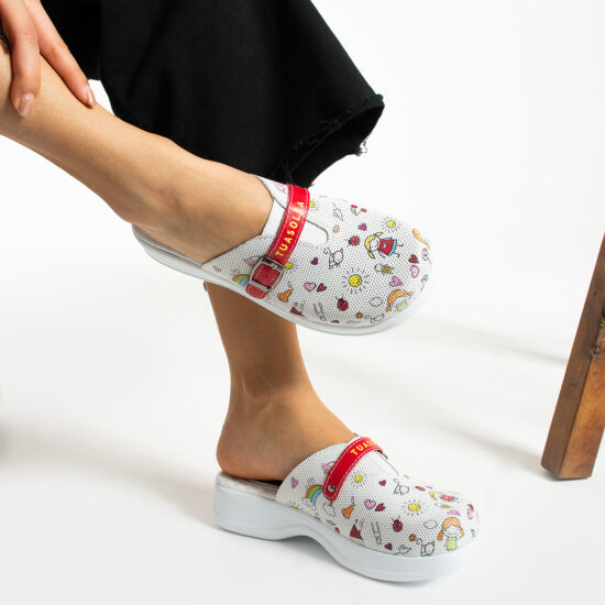 Zuecos cómodos de piel para maestras | TUASOLEA