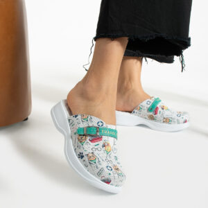 Zuecos de trabajo cómodos de piel para veterinarios Zuecos sanitarios mujer Trabajo con animales