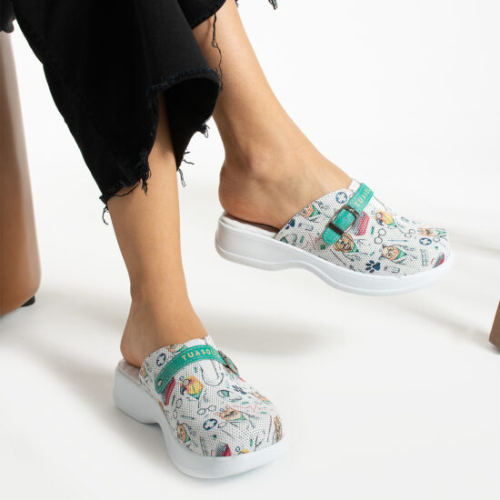 Zuecos de trabajo cómodos de piel para veterinarios | TUASOLEA