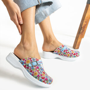Zuecos cómodos de trabajo con estampado Zuecos sanitarios mujer Estampados
