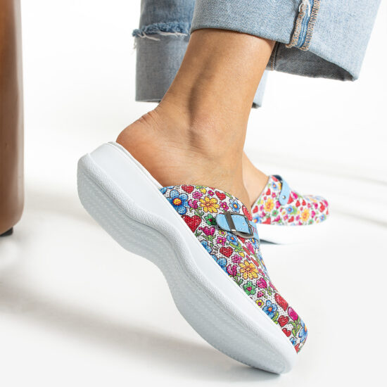 Zuecos cómodos de trabajo con estampado | TUASOLEA