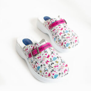 Zuecos cómodos de trabajo con estampado Zuecos sanitarios mujer Estampados