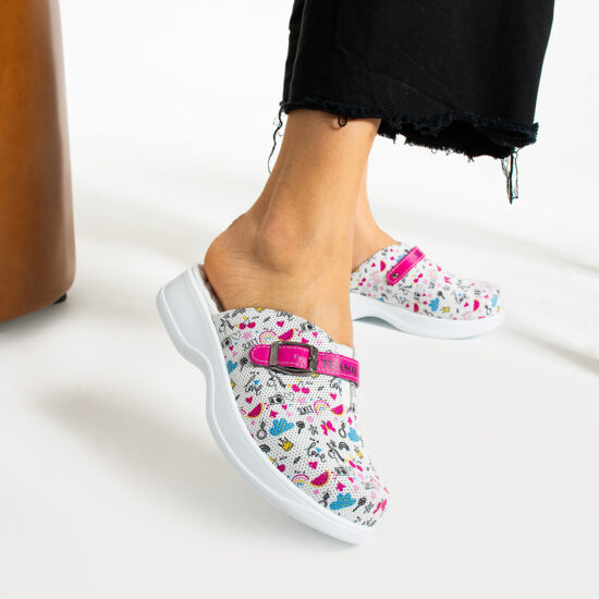 Alternative view of Zuecos cómodos de trabajo con estampado