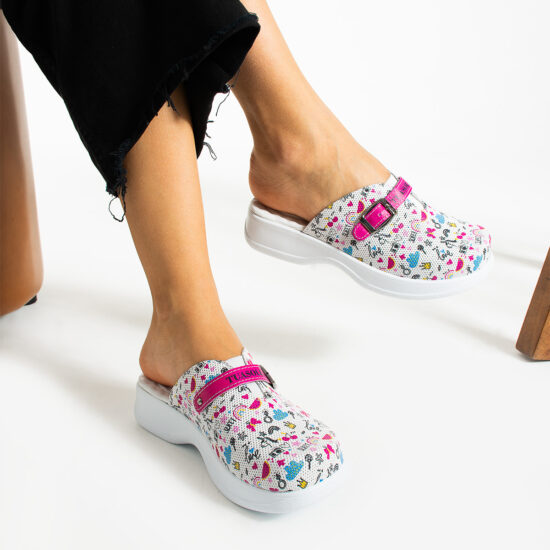 Zuecos cómodos de trabajo con estampado | TUASOLEA