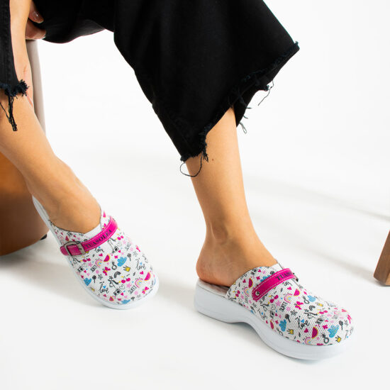 Zuecos cómodos de trabajo con estampado | TUASOLEA