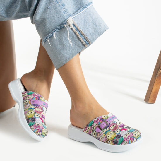 Zuecos cómodos de trabajo con estampado | TUASOLEA